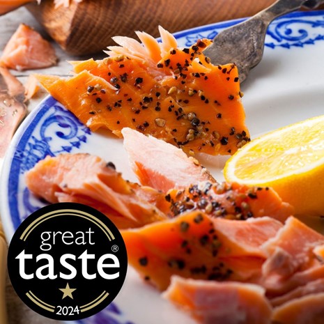 Award Winning Peppered Oak Roast Salmon Award Winning Peppered Oak Roast Salmon